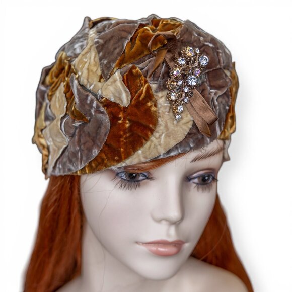 Vintage Velvet Hat Lot – 10 Mid-Century Styles main image 11